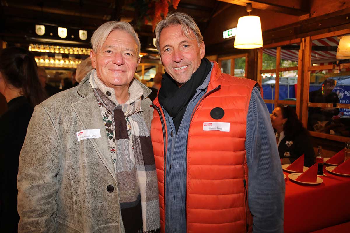 SPD-Landtagsabgeordneter Horst Arnold und Schausteller Helmut Dölle